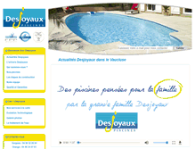 Tablet Screenshot of desjoyaux84.com